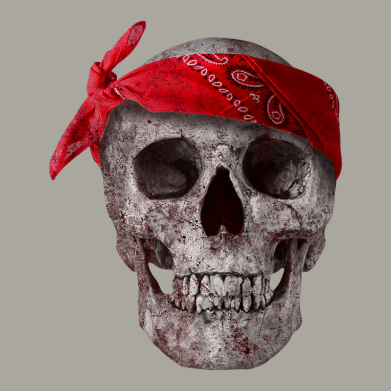 Skull With Red Paisley Bandana, Thug, Gangster Dyed Cap | Artistshot