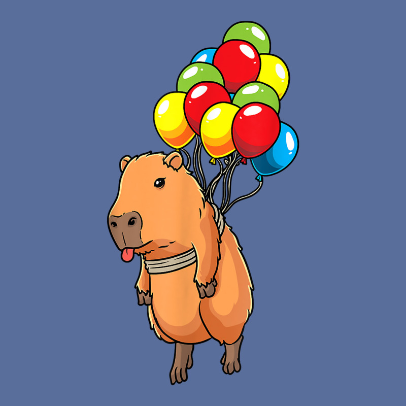 Capybara Giant Cavy Rodent With Balloons Capybara T Shirt Dyed Cap | Artistshot