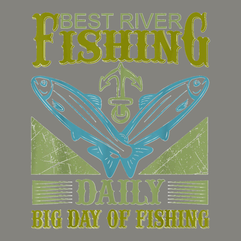 Best River Fishing   Daily Big Day Of Fishing T Shirt Dyed Cap | Artistshot