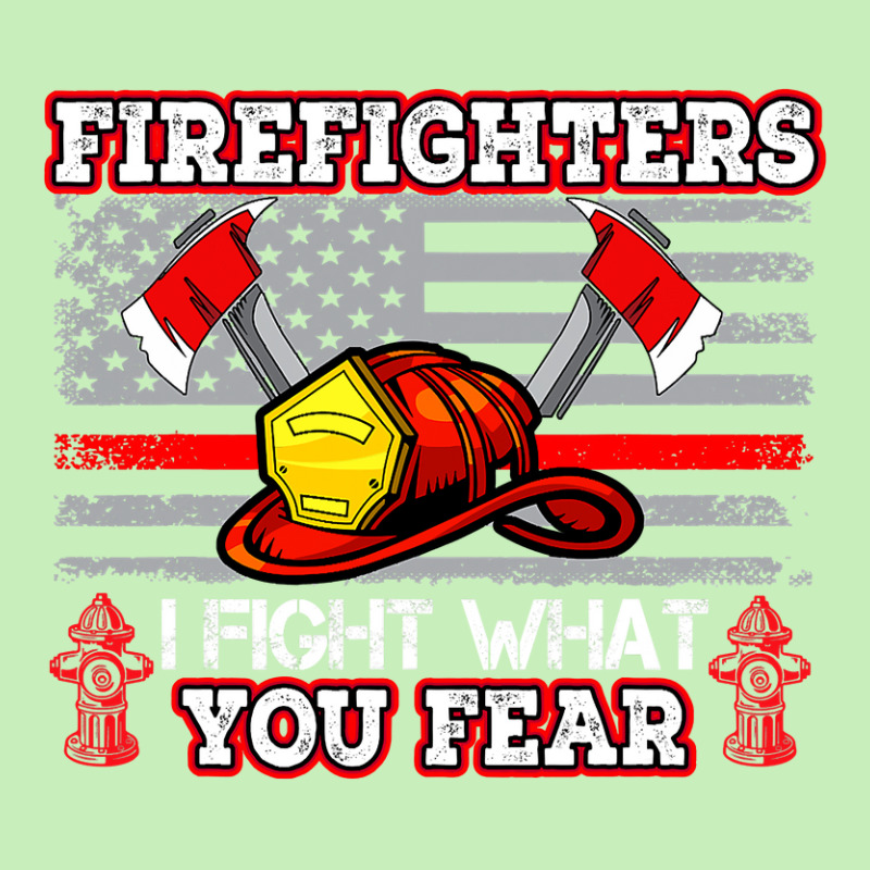 Firefighter Fireman I Fight What You Fear American Flag Firefighter 22 Urban Heavy T-shirt by cm-arts | Artistshot