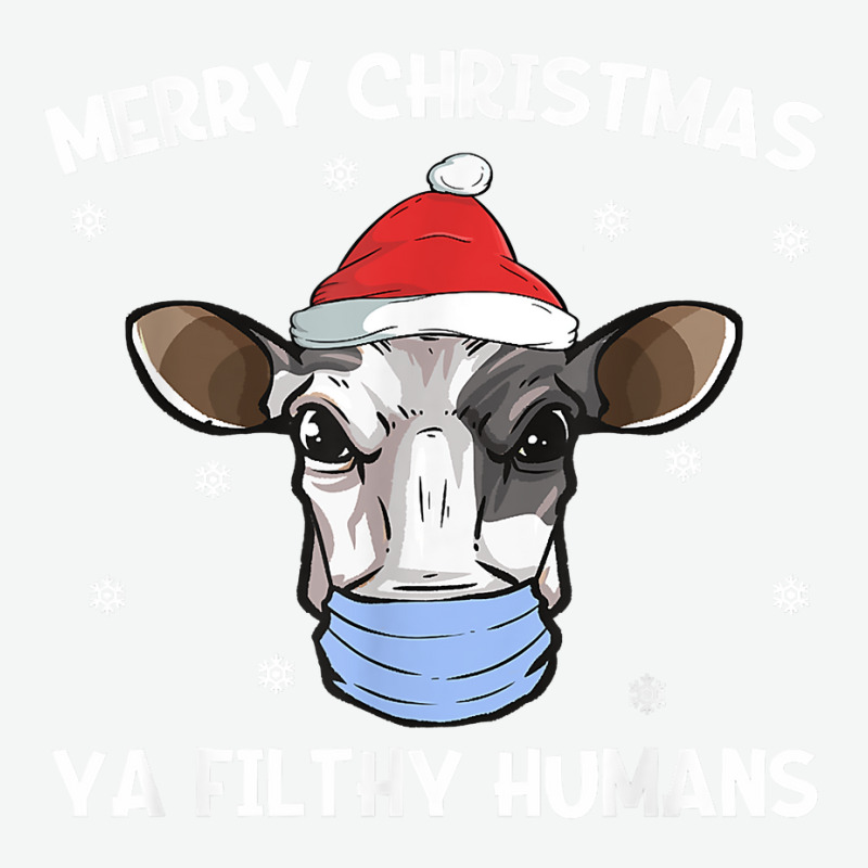 Merry Christmas Milk Cow Face Mask  Dairy Cow Santa T Shirt Urban Heavy T-shirt | Artistshot