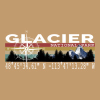 Glacier National Park With Gps Location Design Urban Heavy T-shirt | Artistshot