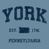 York Pennsylvania Pa Vintage Athletic Navy Sports Design T Shirt Urban Heavy T-shirt | Artistshot