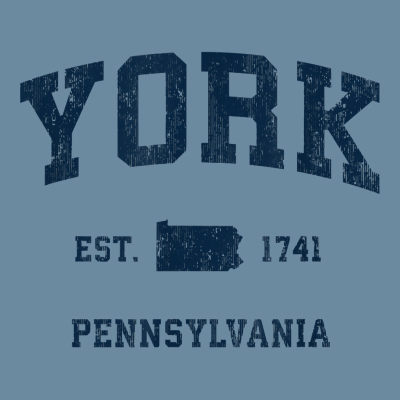 York Pennsylvania Pa Vintage Athletic Navy Sports Design T Shirt Urban Heavy T-shirt | Artistshot