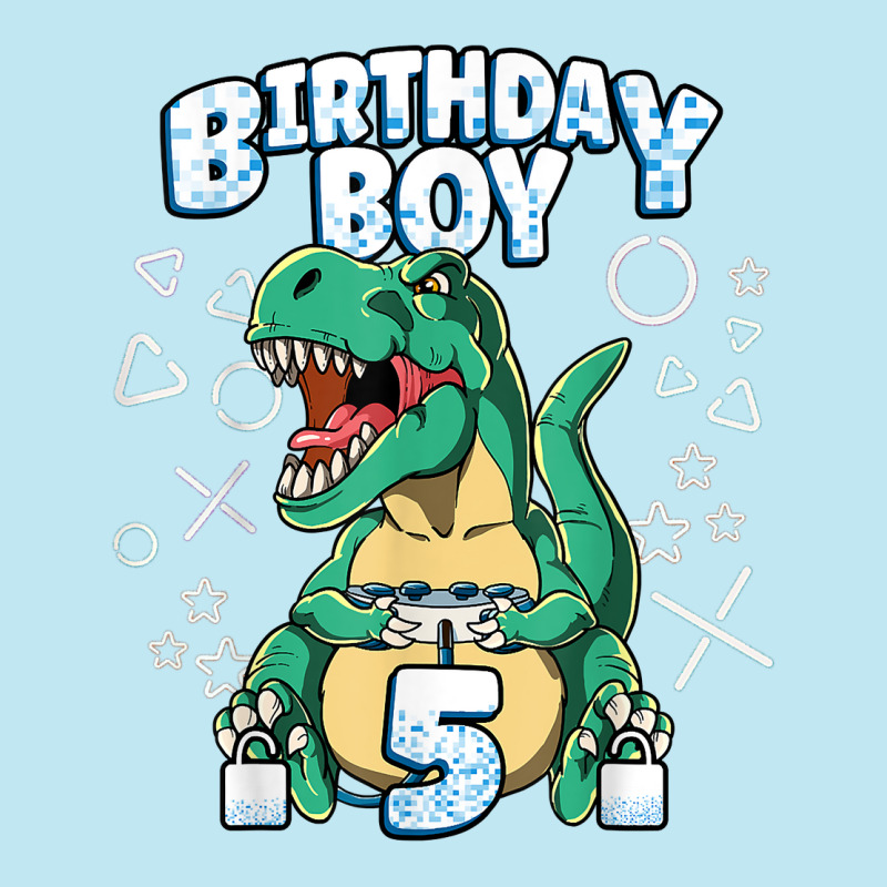 5th Birthday Boy Video Games Gamer Gaming 5 Year Old T Shirt Urban Heavy T-shirt | Artistshot