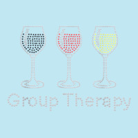 Woman Group Therapy Wine Glasses Rhinestone For Birthday T Shirt Urban Heavy T-shirt | Artistshot