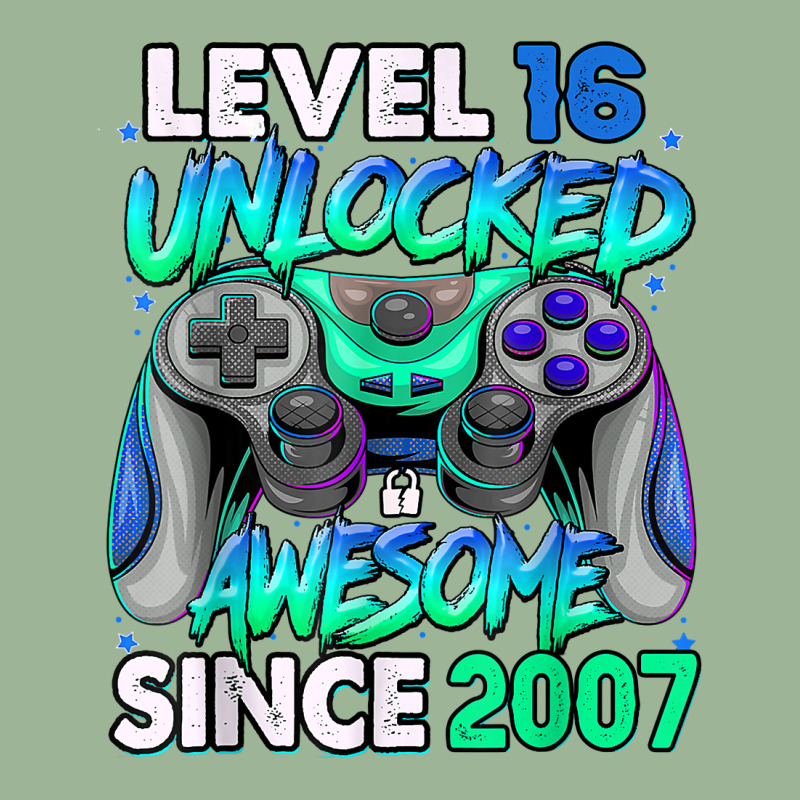 Vintage 16 Year Old Birthday Unlocked Awesome Since 2007 T Shirt Urban Heavy T-shirt | Artistshot