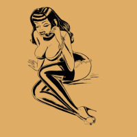 On The Phone Sexy Big Titty Lingerie Pinup Girl T Shirt Urban Heavy T-shirt | Artistshot