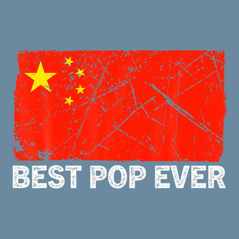 Retro Best Pop Ever China Flag Distressed Father's Day Urban Heavy T-shirt | Artistshot