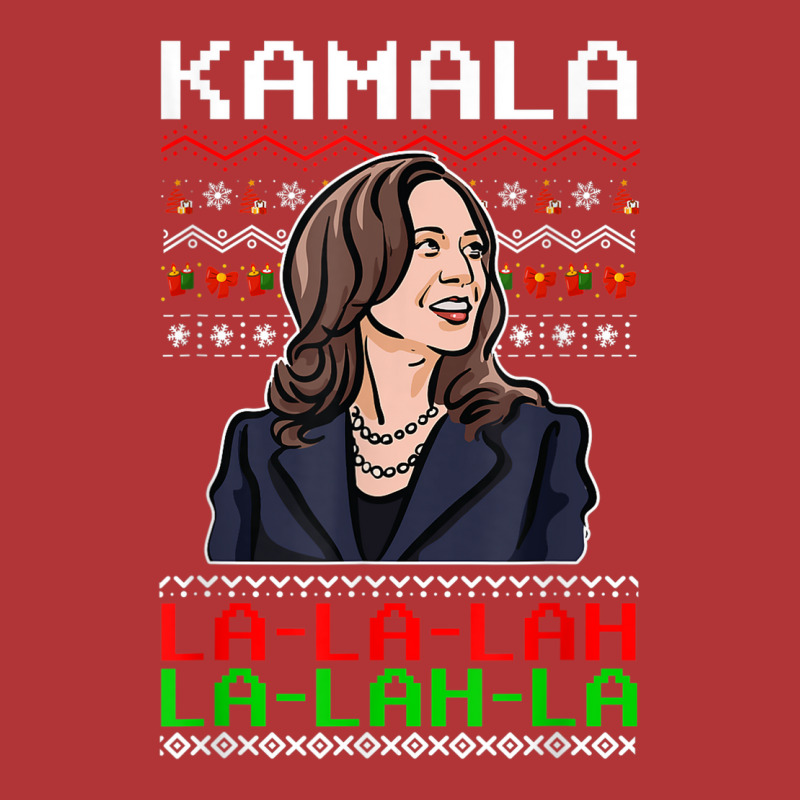 Santa Kamala Ugly Christmas Sweater Meme Kamalalala Leatherette Tumbler | Artistshot