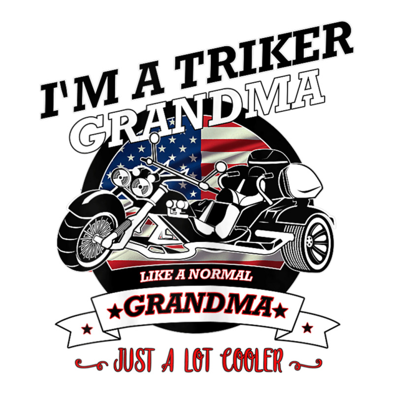 Womens Triker Grandma With A Trike And Usa Flag Bomber Jacket by URVIBUPADHYAY | Artistshot