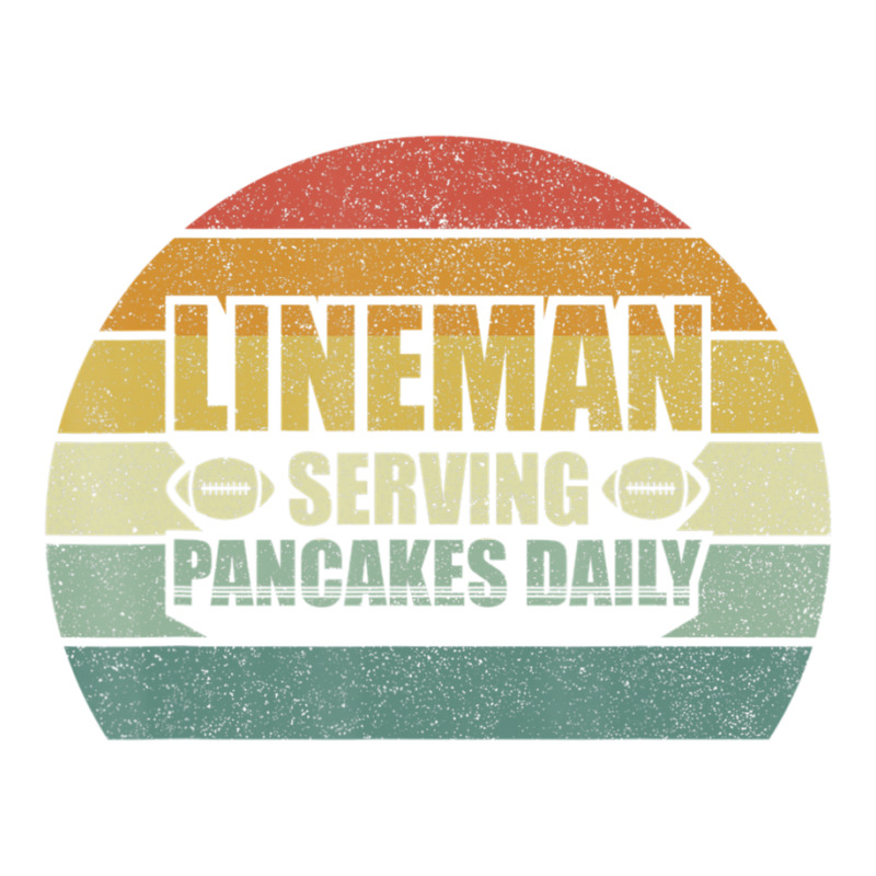 Retro Football Lineman Serving Pancakes Daily Vintage Bomber Jacket | Artistshot