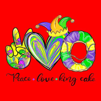 Peace Love King Cake Mardi Gras Tshirt Men Women Kids Premium T Shirt Bomber Jacket | Artistshot