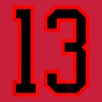 Number #13 Red Black Sports Jersey Birthday Lucky Number 13 Beanie | Artistshot