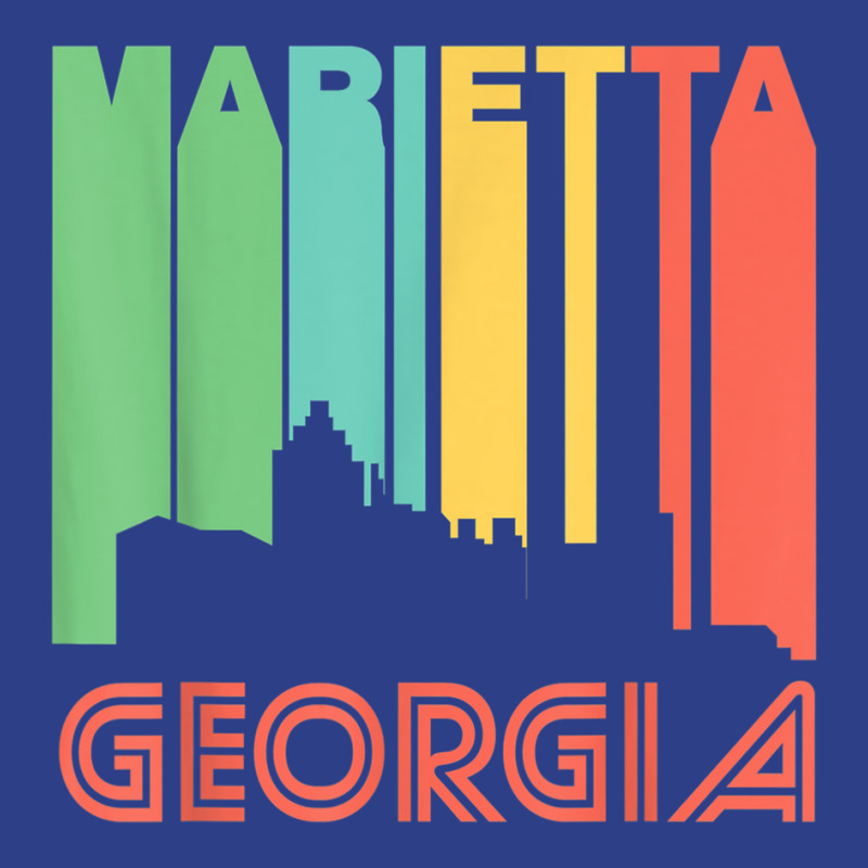 Retro 1970's Style Marietta Georgia Skyline T Shirt Beanie | Artistshot