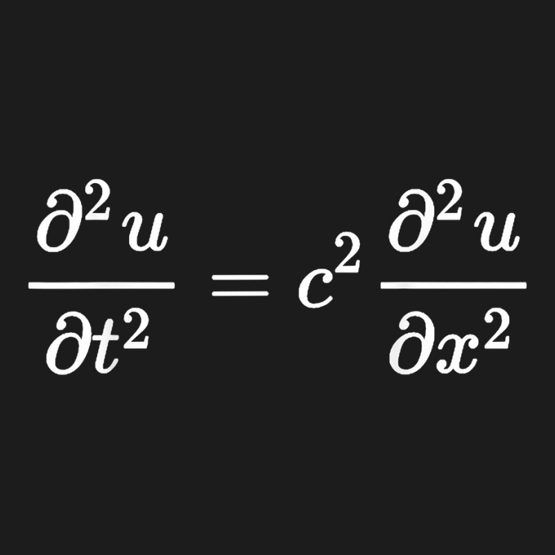 D'alembert Wave Equation In 1d, Physics And Science T Shirt Beanie by chicoavsmaydav | Artistshot