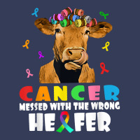 Cancer Messed With The Wrong Heifer Cow Lover Fight Cancer Visor Hat | Artistshot