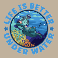 Life Is Better Under Water Marine Biology Scuba Diver Premium Sun Shade Cap | Artistshot