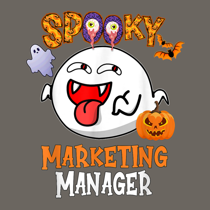 Boo Halloween Costume Spooky Marketing Manager T Shirt Sun Shade Cap by dubrayhecallezhd | Artistshot