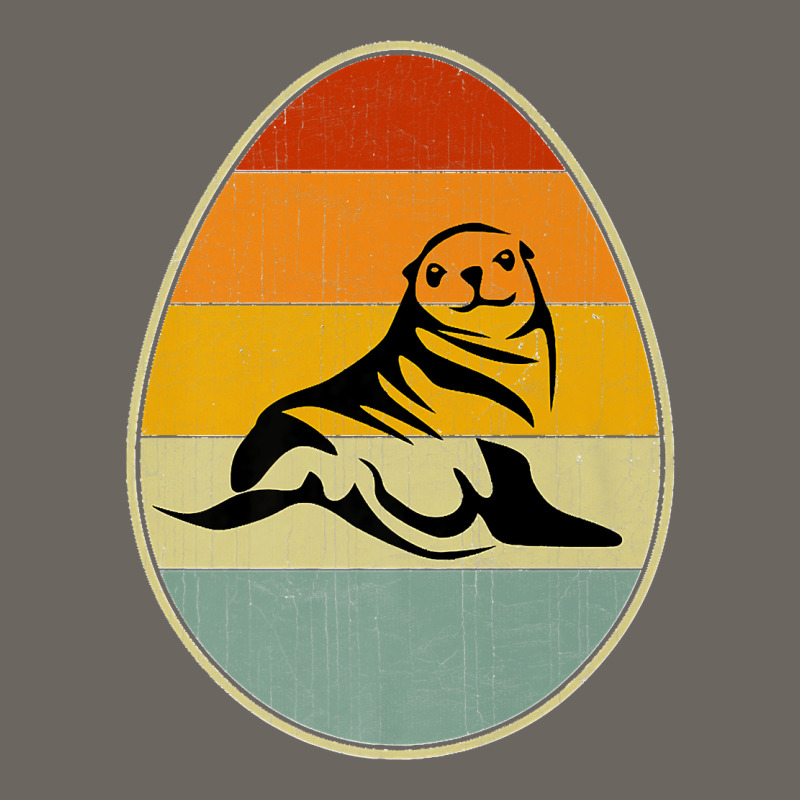 Retro Style Easter Egg Graphic Funny Easter Day Sea Lion Premium Sun Shade Cap by LeonelSalas | Artistshot