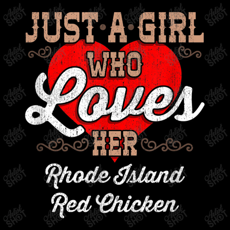 Just A Girl Who Loves Her Rhode Island Red Chicken Mesh Back Trucker Hat | Artistshot