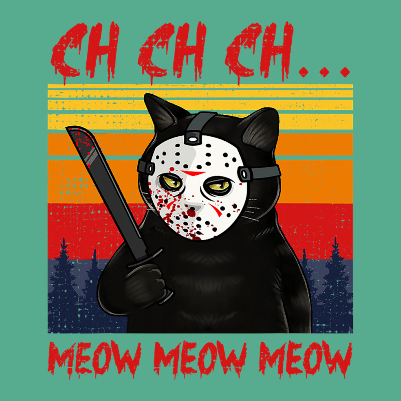 Chchch Meow Meow Horror Cat Bloody Knife Hilarious Halloween 147 Tie Dyed Bucket Hat by peafowl | Artistshot