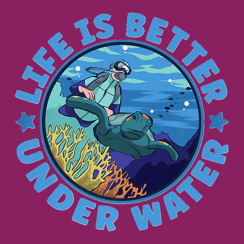 Life Is Better Under Water Marine Biology Scuba Diver Premium Tie Dyed Bucket Hat | Artistshot