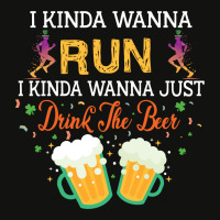 I Kinda Wanna Run, I Kinda Wanna Just Drink The Beer Scorecard Crop Tee | Artistshot