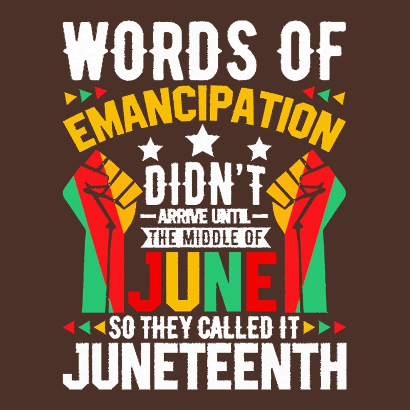 Juneteenth Gifts T  Shirt Words Of Emancipation Didn't Arrive Afro Ame Retro Trucker Cap by theirepidermis | Artistshot