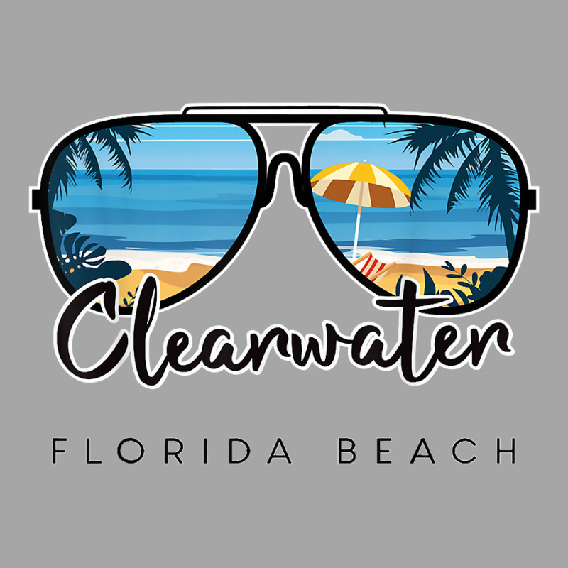 Clearwater Beach Florida Palm Tree Sunglasses Souvenir T Shirt Toddler Sweatshirt by towamingle | Artistshot