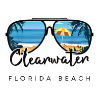 Clearwater Beach Florida Palm Tree Sunglasses Souvenir T Shirt Baby Tee | Artistshot