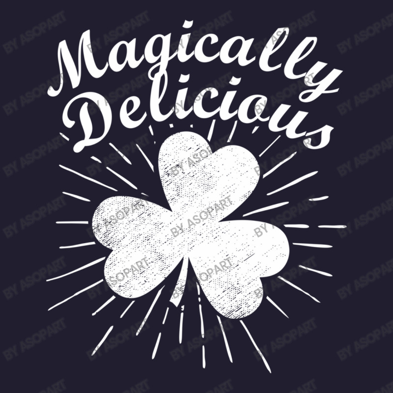 Magically Delicious Shamrock St Patricks Day Joke Quote Seamless Cap by AsopArt | Artistshot