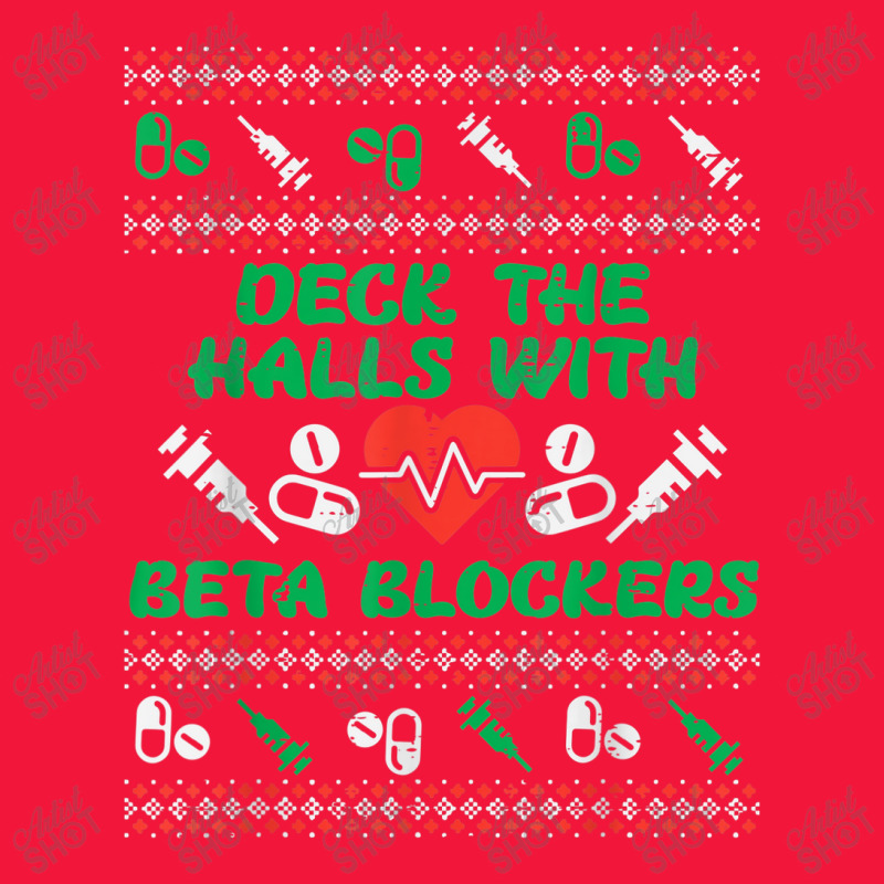 Deck Halls With Beta Blockers Funny Nurse Christmas Xmas Pjs Seamless Cap by YenNgoc | Artistshot