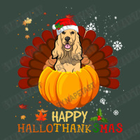 Cocker Spaniel Halloween And Merry Christmas Happy Hallothanksmas Seamless Cap | Artistshot