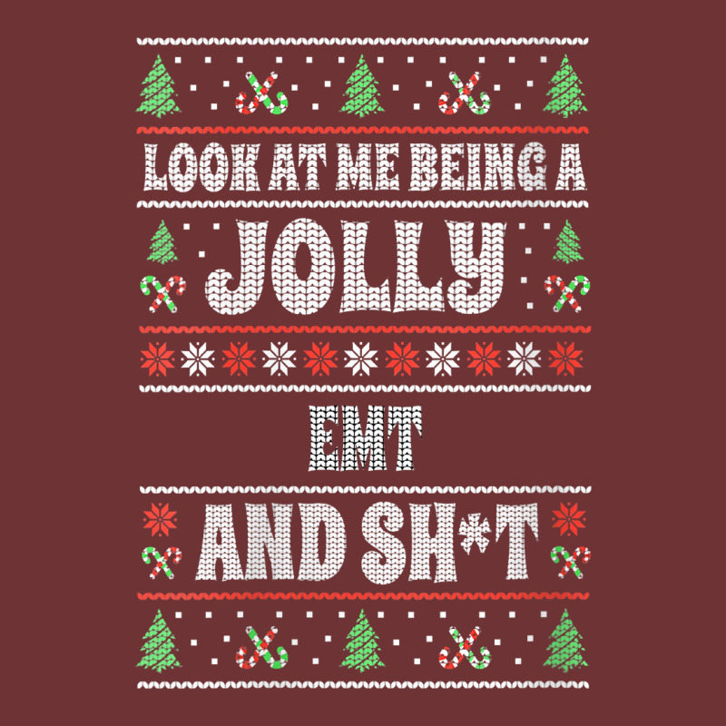 Womens Funny Emt Ugly Christmas Design Emergency Medical Technician V Seamless Cap | Artistshot