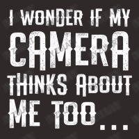 I Wonder If My Camera Thinks About Me Racerback Tank | Artistshot