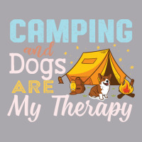 Camping And Dogs Are My Therapy Retro Vintage Youth 3/4 Sleeve | Artistshot