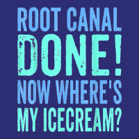 Root Canal Done Now Where's My Icecream Funny Dentist Dental Snapback Trucker Cap | Artistshot