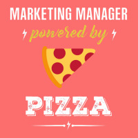 Marketing Manager Powered By Pizza Funny Gift Snapback Trucker Cap | Artistshot