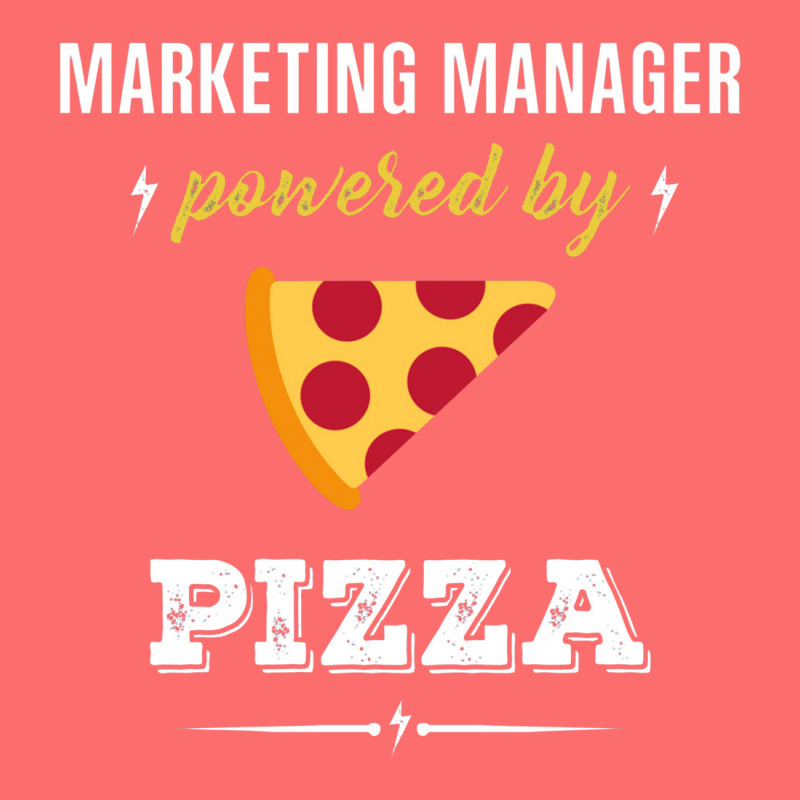 Marketing Manager Powered By Pizza Funny Gift Snapback Trucker Cap by cm-arts | Artistshot