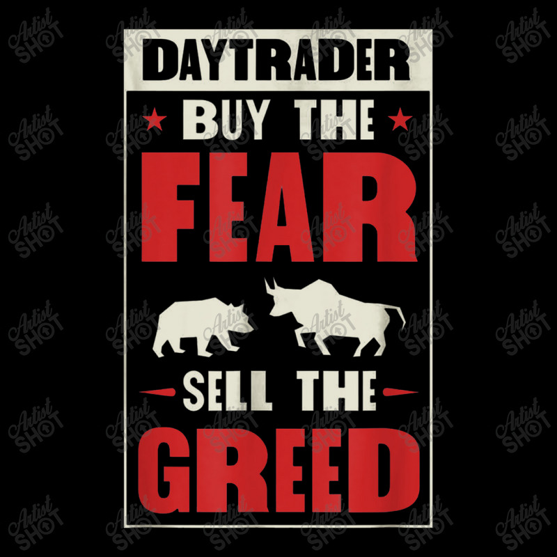 Day Trader Buy The Fear Sell The Greed Bear Bull Market Maternity Scoop Neck T-shirt by yuyurumpung | Artistshot