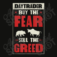 Day Trader Buy The Fear Sell The Greed Bear Bull Market Scorecard Crop Tee | Artistshot