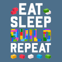 Master Builder Eat Sleep Build Repeat Building Blocks Bricks Sweatshir Dyed Cap | Artistshot