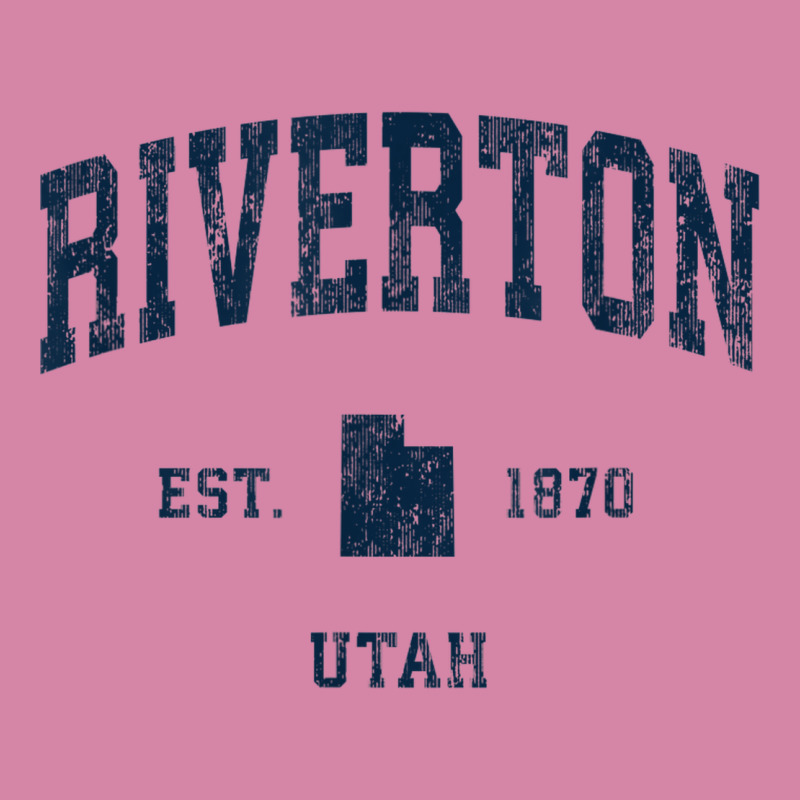 Riverton Utah Ut Vintage Athletic Navy Sports Design Dyed Cap by Scout | Artistshot