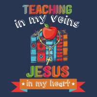 Teaching In My Veins Jesus In My Heart 01 Ladies Denim Jacket | Artistshot