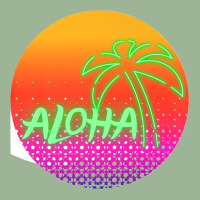 Aloha Hawaii Hawaiian Island Palm Beach Surfboard Sunset Premium Urban Heavy T-shirt | Artistshot