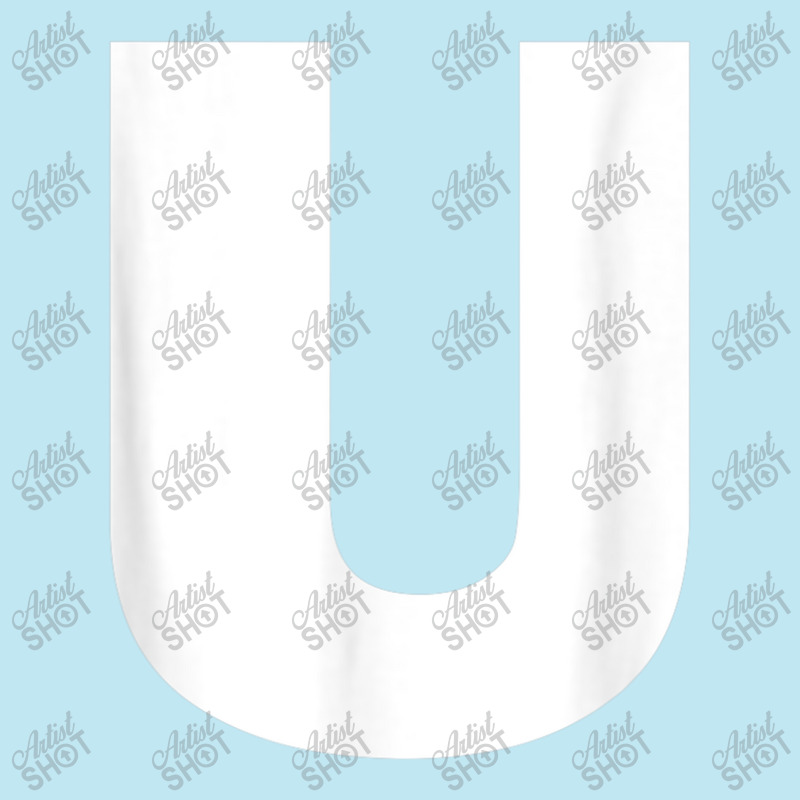 Letter U Capital Alphabet Monogram Initial Urban Heavy T-shirt by MechelleMilliken | Artistshot