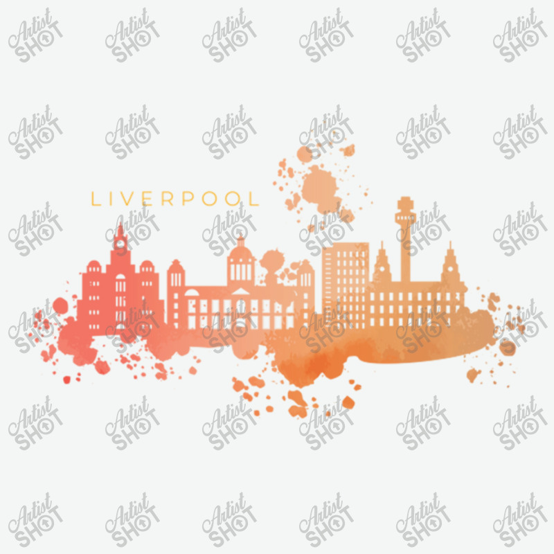 Liverpool Skyline Watercolors Classic Urban Pullover Hoodie | Artistshot