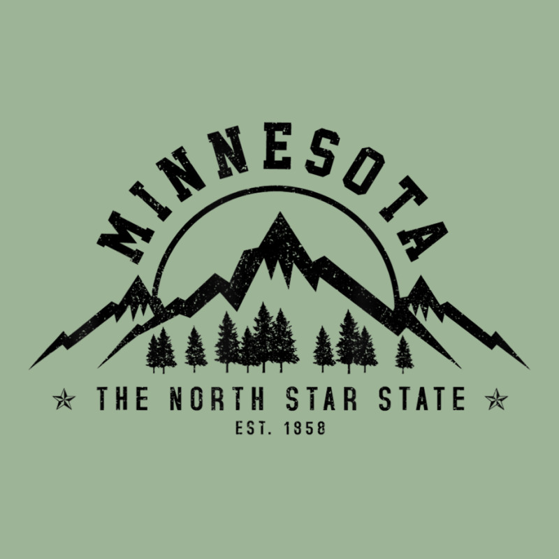 Minnesota North Star State Est. 1858 Vintage Mountains Gift Urban Pullover Hoodie | Artistshot