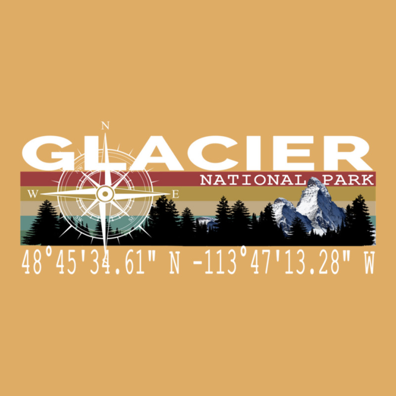 Glacier National Park With Gps Location Design Urban Pullover Hoodie by BILLYJOHNSON | Artistshot